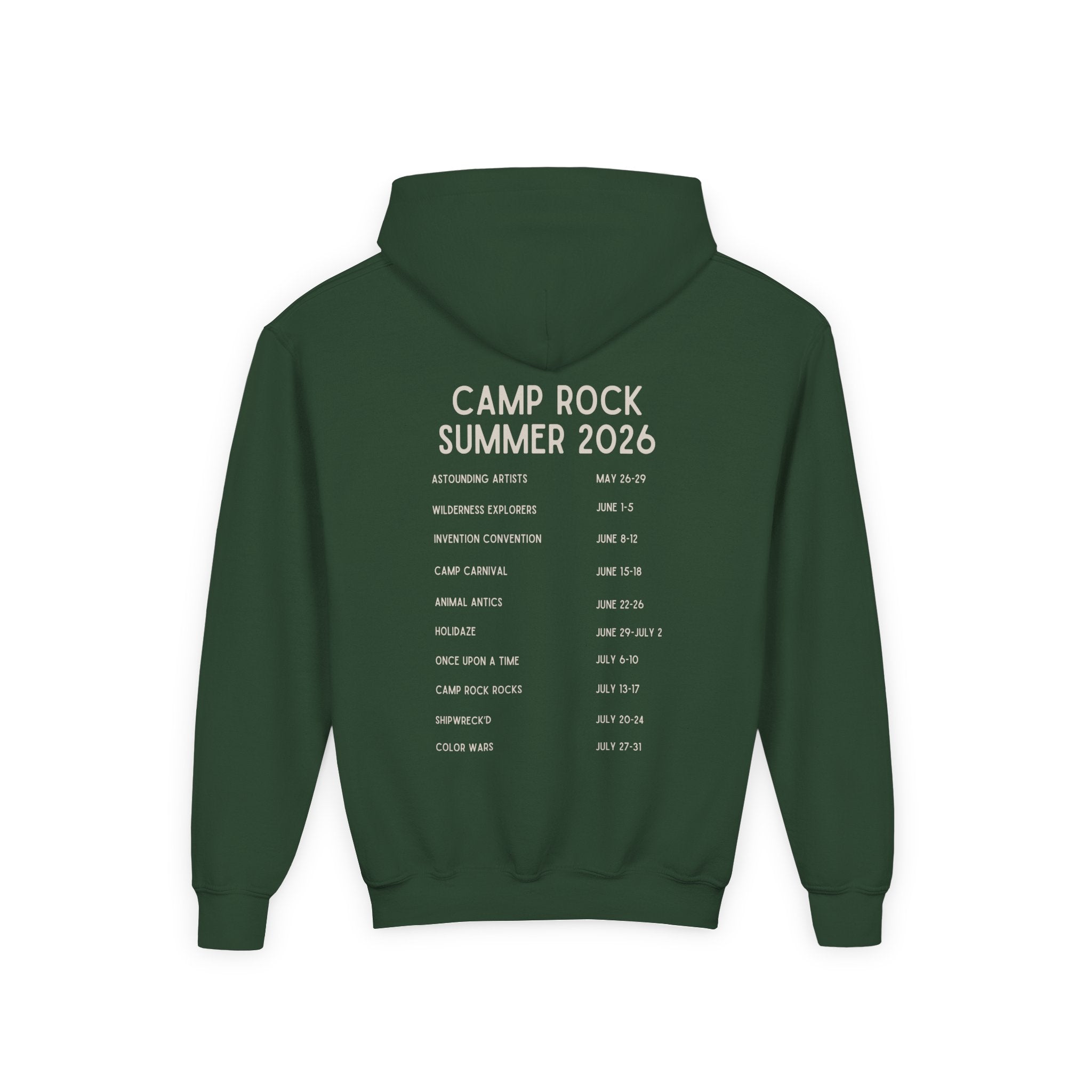 Camp Rock 2026 Heron Youth Hoodie