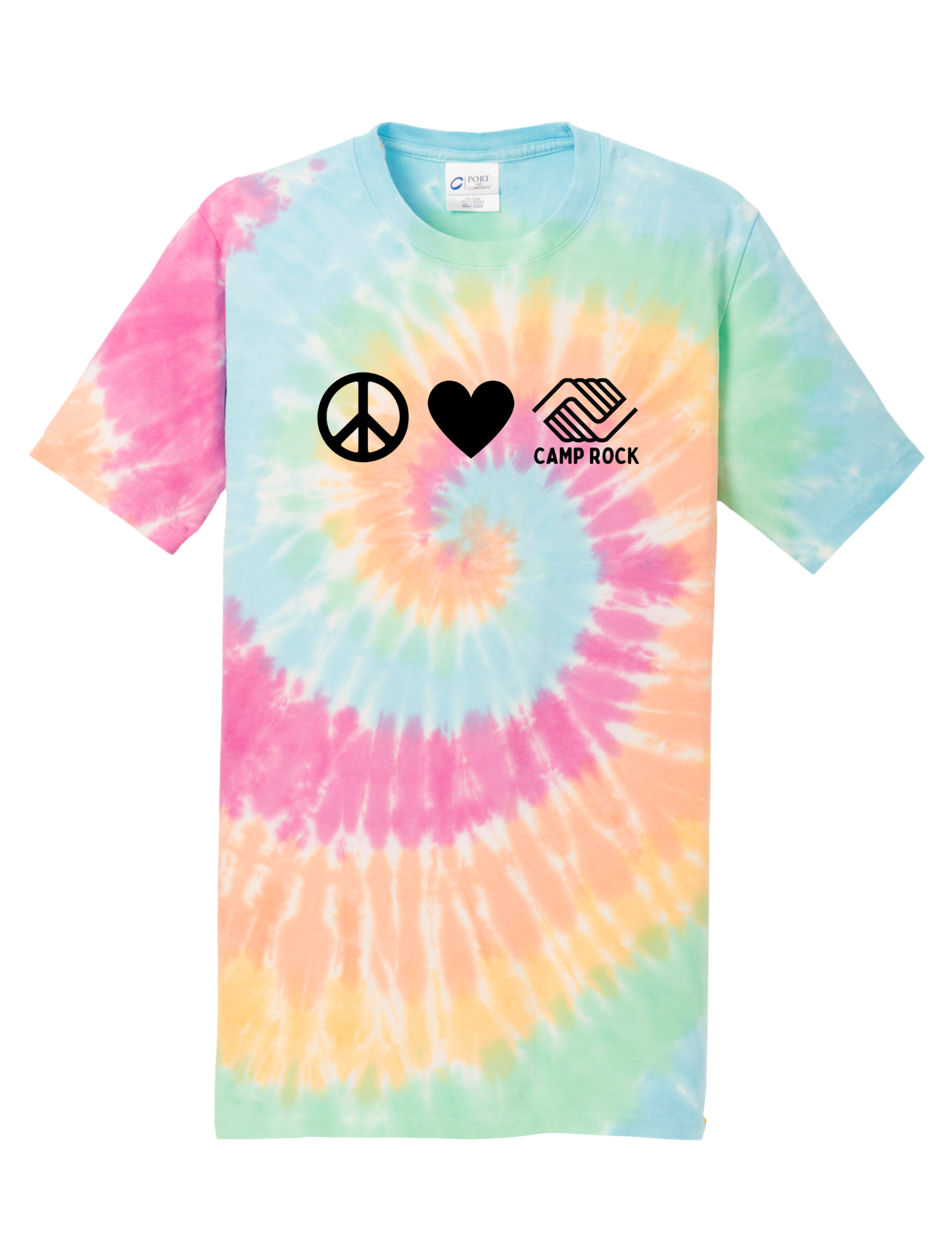 Peace, Love, Camp Rock Tie-Dye Tee