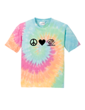 Peace, Love, Camp Rock Tie-Dye Youth Tee